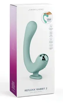 JimmyJane Reflexx Rabbit 2 Dual Motor Silicone Intimate Device, Purple