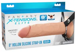 FANTASY X-TENSIONS Elite FXTE8 Hollow Strap-On Silicone 21.6cm Light