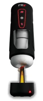 PDX Elite Milk Me Hotter Intimate Device Black Warming & Vibration 26.7cm