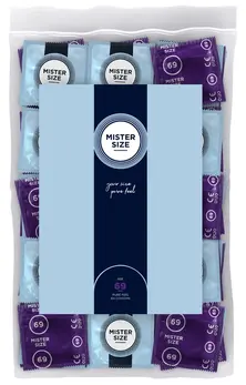 Mister Size 69mm Ultra Thin Vegan Latex 100-Pack - Large Anatomical Fit