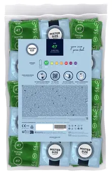 Mister Size 47mm Ultra-Thin Condoms 100 Pack - Precise Fit & Comfort
