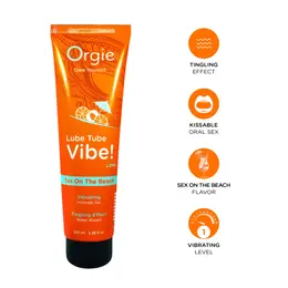 Orgie Lube Tube Vibe Tropical Intimate Gel Sex On The Beach 100ml