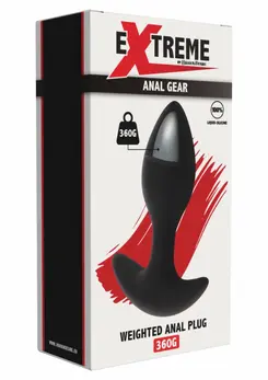 Hidden Desire Extreme Weighted Anal Plug 360g Silicone Safety Base