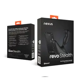 Nexus Revo Stealth App Enabled Black - Rotating Prostate Model, 95mm
