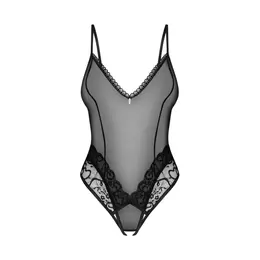 Obsessive Blomentis Teddy Black M/L Adjustable Lace Mesh Design