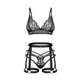 Obsessive Blomentis 3-Piece Set Black M/L - Adjustable Modern Design