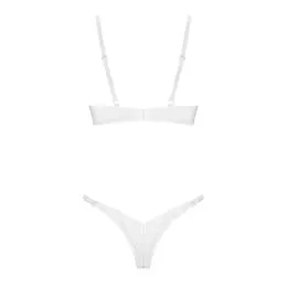 Obsessive Alissium 2-Piece Lingerie Set White M/L - Lace & Mesh Design