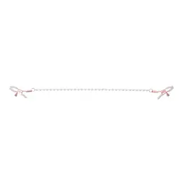 Sportsheets S&M Peaches n' CreaMe Pearl Nipple Clamps Rose Gold Adjustable