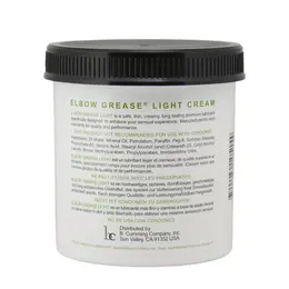 Elbow Grease Light Cream Jar 443 ml - Unscented Lubricating Cream