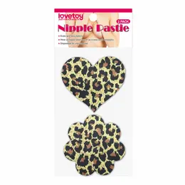 Lovetoy Nipple Covers Set Leopard Hearts & Flowers Reusable 2 Pairs