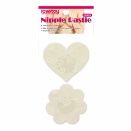Lovetoy Decorative Reusable Nipple Covers Lace Hearts & Flowers Set 2 Pairs