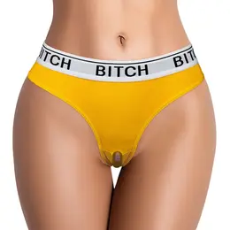 Love to Love Vibrating Tanga XL/XXL with Remote Control Black Cotton