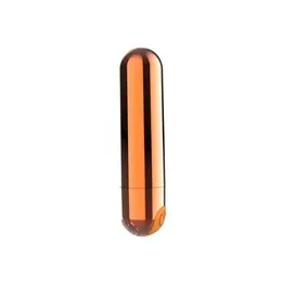 Power Bullet Mini Vibrator 8cm Rose Gold - 10 Modes, Waterproof, USB