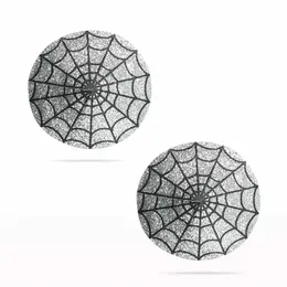Lovetoy Nipple Covers Spiderweb Design Reusable Black 2pcs Set