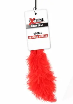 EXTREME by HIDDEN DESIRE Double Feather Tickler Black - Dual-Ended Accessory