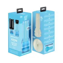 Kiiroo FeelGlow PBC Black - Glow-in-the-Dark Intimate Sleeve, 21 cm