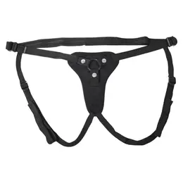 Sportsheets Hidden Pocket Strap-On Set with Remote Vibrator, Black