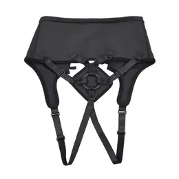 Sportsheets High Waisted Corset Harness Black Adjustable 28-60