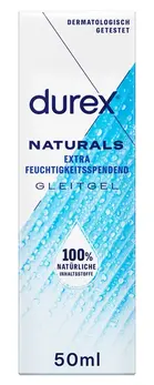 Durex Naturals Extra Wet Intimate Gel 50ml - 100% Natural Formula
