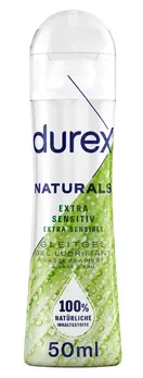 Durex Naturals Water-Based Lubricant 50 ml - Gentle Formula, pH Neutral