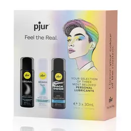 pjur Pride Box Set - 3-Pack Lubricant Collection, 3 x 30ml
