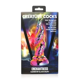Creature Cocks Enchantress Rainbow Glass Model - Textured Artistic Design
