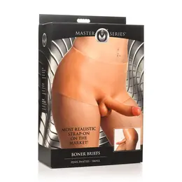 Boner Briefs Silicone Functional Panty-Shorts Large - Anatomical Design