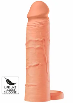 INFERNO by HIDDEN DESIRE Liquid Silicone Extension Sleeve 18 cm with Ring