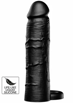 HIDDEN DESIRE INFERNO Liquid Silicone Extension Sleeve 18cm with Ring