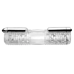 XR Brands Head-To-Head Dual Vibrating Intimate System Transparent