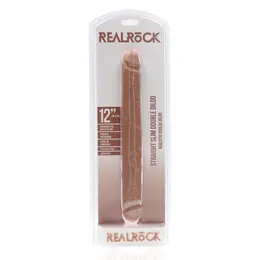 RealRock Slim Double Ended Intimate Model 30.5 cm - Natural Tan