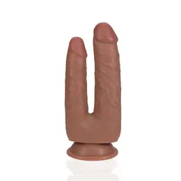 RealRock Double Trouble Intimate Model 12.7/15.2 cm Tan