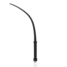 EasyToys Silicone Impact Tail Whip Black - Flexible Precision Model