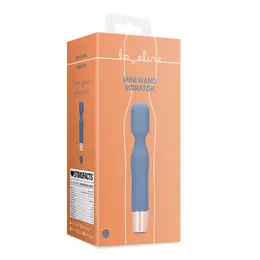 Loveline Mini Wand Blue Horizon - Compact Ribbed Personal Massager
