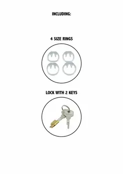 EXTREME by HIDDEN DESIRE Clear Control Cage Regular Acrylic System