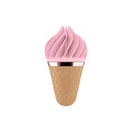 Sweet Treat Rotating Silicone Tongue Device - Pink, Compact Design