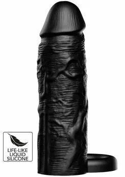 HIDDEN DESIRE INFERNO Liquid Silicone Extension Sleeve 15 cm with Ring