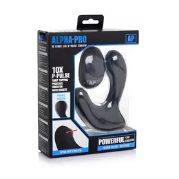 XR Brands P-Pulse Silicone Intimate Massager Remote 10 Modes Black