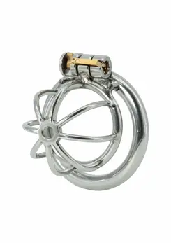 HIDDEN DESIRE Chestity Cock Harness X-Short Metal Chastity System