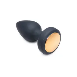 XR Brands Vibrating LED Plug Small - Silicone, 7 Modes, Remote Control