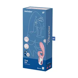 Satisfyer Hug Me Intimate Dual Motor Silicone System Pink Bluetooth
