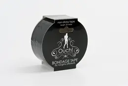 Shots Bondage Tape Black Self-Adhesive 20m Non-Sticky Restraint