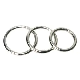 Trine Steel Ring Collection - Stainless Steel, 3 Sizes Set