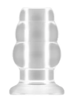 Master Series No.51 Hollow Tunnel Anal Plug Large 127mm Silicone Black
