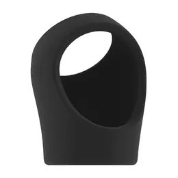 Screaming O No.45 Adjustable Ring with Ball Strap, Black TPE