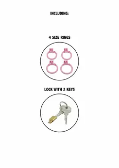 EXTREME by HIDDEN DESIRE Sissy Trainer X-Short Chastity System Pink