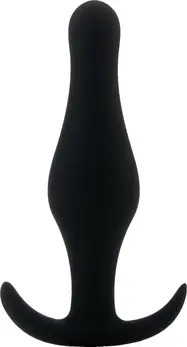 Sinner Gear Anal Plug Small with Ergonomic Handle Black 4.6 Inch