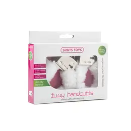 Ouch! Plush Furry Handcuffs Metal Adjustable Pink Locking System