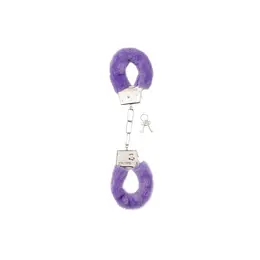 Ouch! Plush Metal Handcuffs Black - Secure Anatomic Model with Keys
