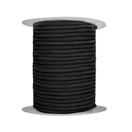 Shots Bondage Rope 100 m - Durable Cotton, Black, 0.8 cm Diameter